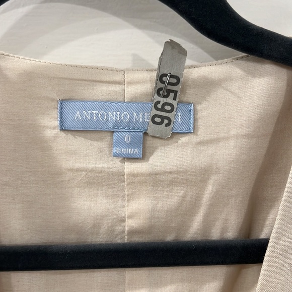 ANTONIO MELANI CREAM WRAP DRESS - Picture 2 of 8